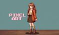 draw pixel art character, sprite, 2d retro art, animation