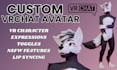 create custom vrchat avatar, vtuber, furry anime 3d model