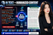 expertly humanize, rewrite, and proofread ai content