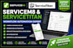 setup servicem8 forms invoices workflows and API