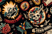 draw aesthetic old school tattoo design