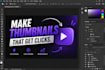 make high quality click worthy thumbnails for social media