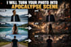 create stunning post apocalyptic ai photo edits