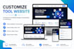 customize any blogger theme, single page and tools website