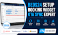 fix beds24, setup beds24 booking widget and sync otas