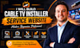 build cable tv installer service website