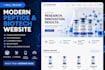 design a modern peptide and biotech website
