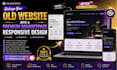 redesign old website into premium squarespace responsive design
