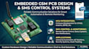 design embedded GSM pcb with SMS control system