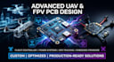 design fpv drone pcb, uav electronics, power systems, flight firmware