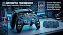 design custom ps5, xbox controller pcb, gamepad, joystick and circuit design