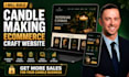 build candle making ecommerce craft website