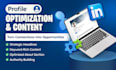 handle linkedin profile optimization, copywriting, and about section writing