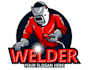 create unique welder mascot logo for your brand
