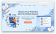 build lms educational website online course website education, elearning website