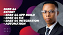 base 44 app, base 44 integration, base 44 automation base 44 webapp fix base44