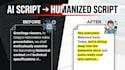 humanize ai content, rewrite text and fix ai content