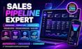 setup gohighlevel pipelines, hubspot CRM, pipedrive sales pipelines workflow