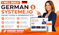 german systeme io online course learnworlds elearning  website membership site