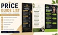 do menu, price list sellsheet, brochure and flyer design