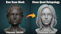 3d retopology uv mapping model optimization baking 3d model clean up pbr texture