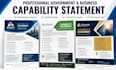 write and design government capability statement business capability statement