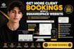 build redesign booking squarespace website for service businesses