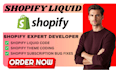 do shopify liquid code theme coding and subscription bug fixes for your store