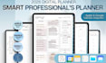 create etsy digital planner 2026 printable planner hyperlinked, editable planner