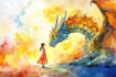 make a watercolor illustration