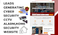 design cyber security alarm cctv home security website