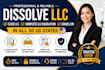 dissolve llc, close llc, complete llc dissolution, and cancel ein