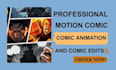 create professional comic animation, comic motion videos, and comic edits
