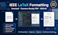 format your ieee conference paper in latex overleaf for camera ready PDF