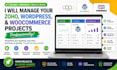 manage your zoho, wordpress, and woocommerce projects professionally