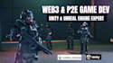 develop p2e, web3 game, integrate blockchain,2d and 3d unity, unreal engine game