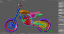 create 3d bike model fivem motorcycle bicycle modeling rendering