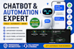 whatsapp chatbot, manychat chatbot tidio voicebot  zapier automation