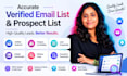 do verified email list and prospect list building accurately