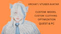 create 3d high quality vrchat avatar, optimize 3d avatar sfw, nsfw
