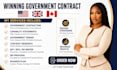 do winnnig government contract bid proposal, rfp rfq, nhs and health care tender