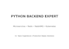 build scalable python fastapi backends