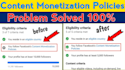 fix youtube monetization issues, reused content issues and adsense problems