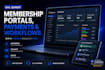 build gohighlevel membership website, course portal and payment system