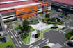 visualize 3d building,production facilities, warehouse, factory 3d render,revit