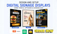 design and setup digital signage displays using yodeck optisigns and screencloud