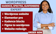 design wordpress website with elementorpro kadence gutenberg  figma to wordpress