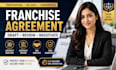 draft legal contract, franchise agreement, family law and divorce settlement