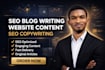 write SEO blog post article website content copywriting and se o web copy writer
