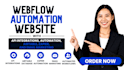 design and automate your webflow website with api, zapier and email marketing